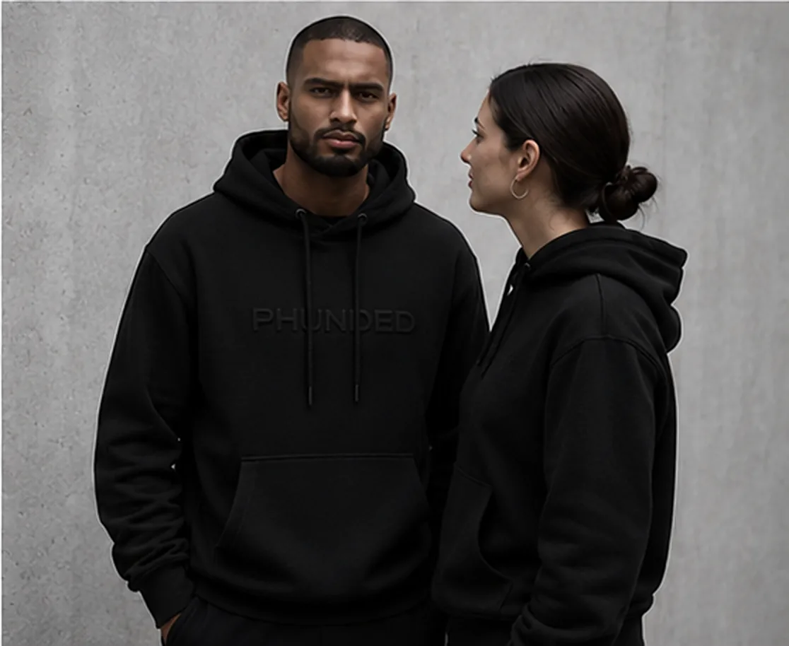 PHUNDED lookbook Jet Black Model Fit