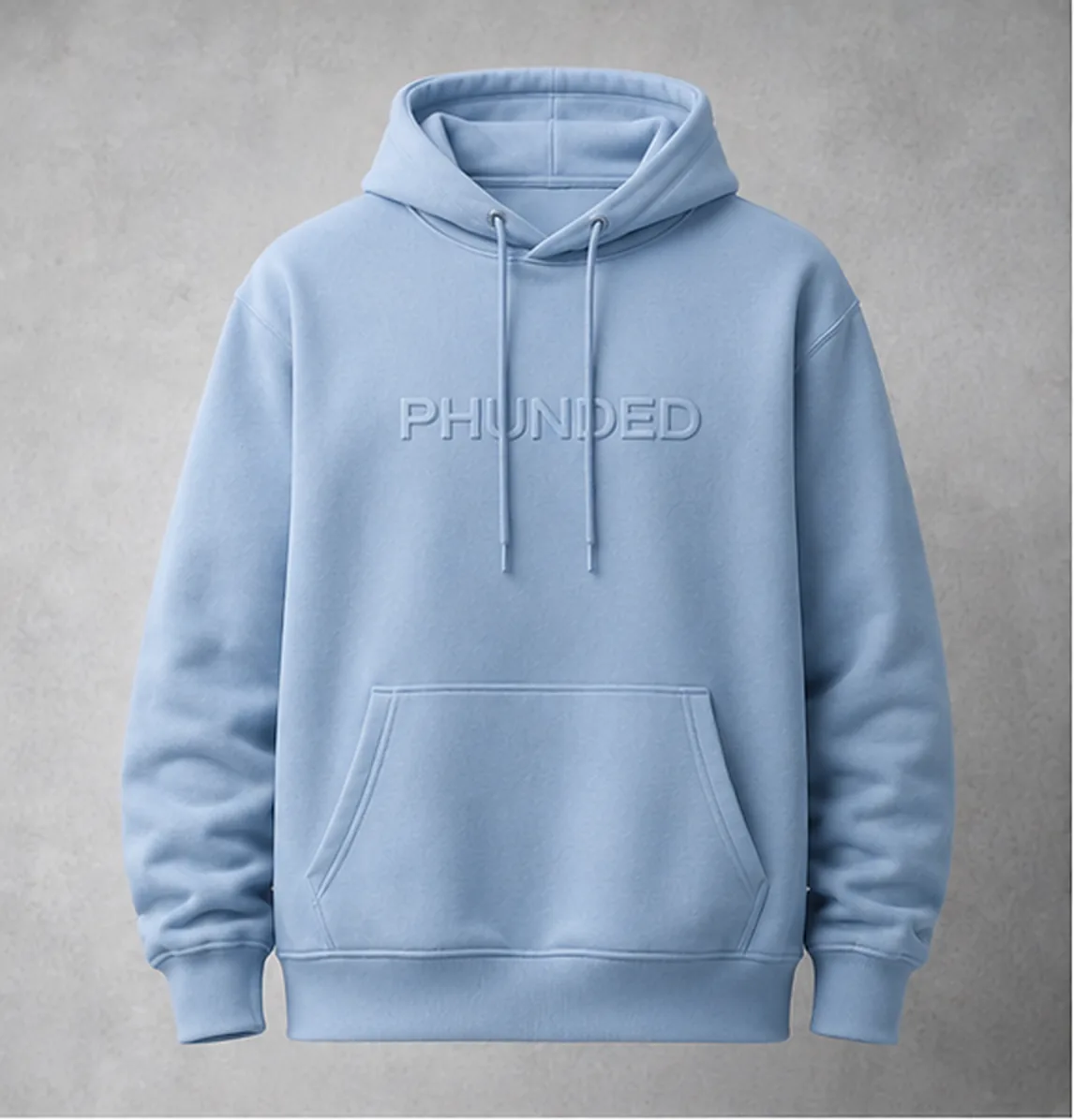 PHUNDED Hoodie — Powder Blue