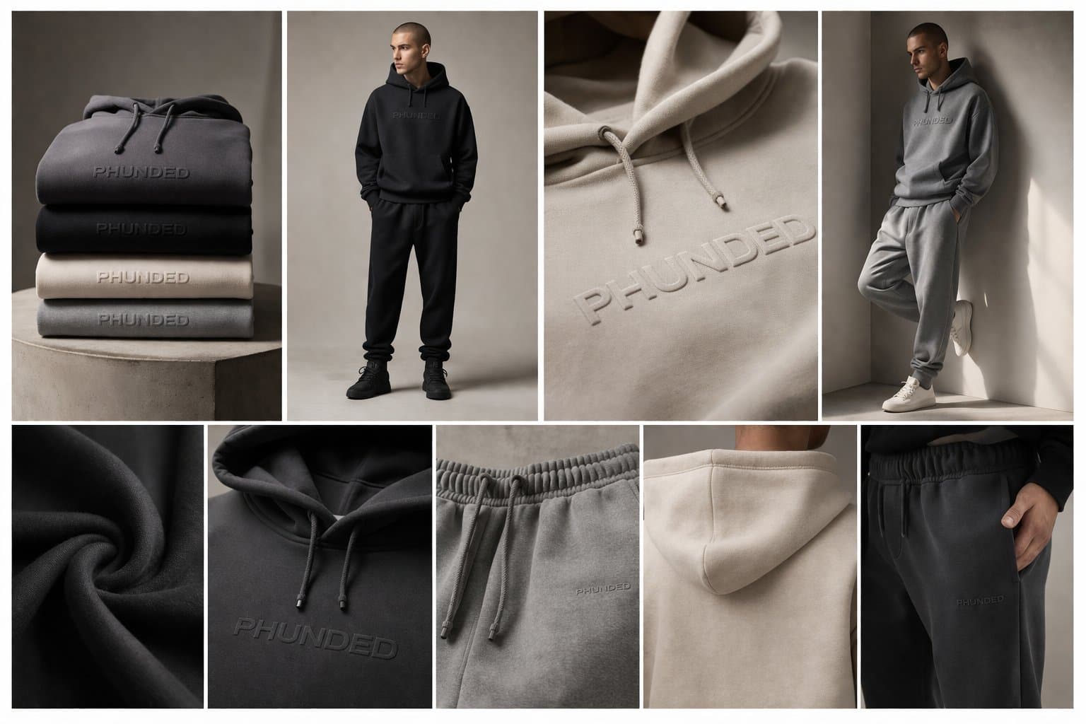 PHUNDED heavyweight material and tonal essentials